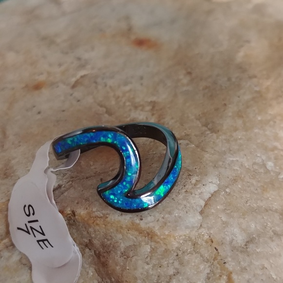 Fire Opal Jewelry - 🆕🌊Wave Fire Opal ring